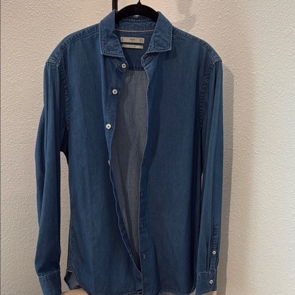Men's Blue Denim Jacket - Picture 1 of 3